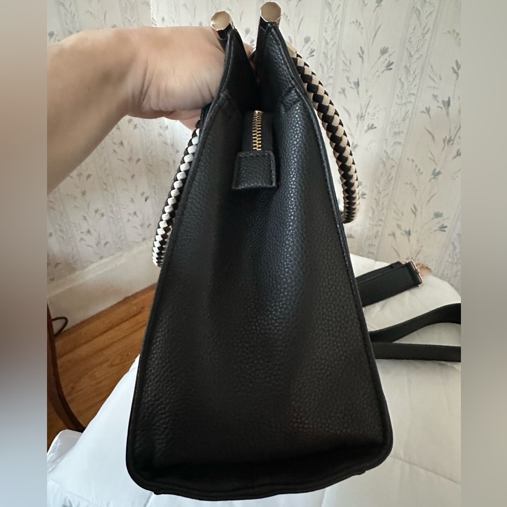 Bebe Black Tote with Gold Accents - Picture 7 of 15